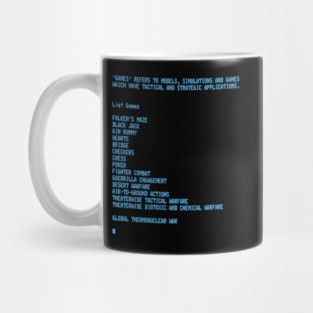 War Games – Global Thermonuclear War Mug