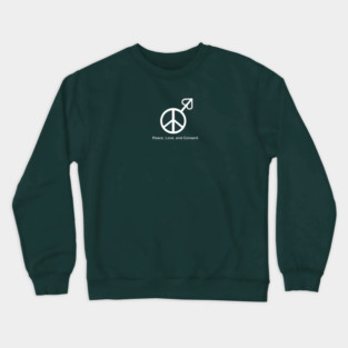 Peace, Love, and Consent Crewneck Sweatshirt