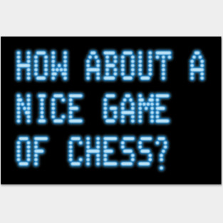 War Games – Nice Game of Chess (Stacked Layout) Posters and Art