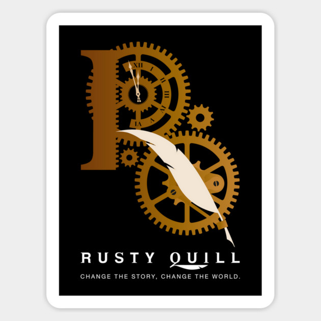 Rusty Quill New Logo #1 (Dark) Sticker by Rusty Quill