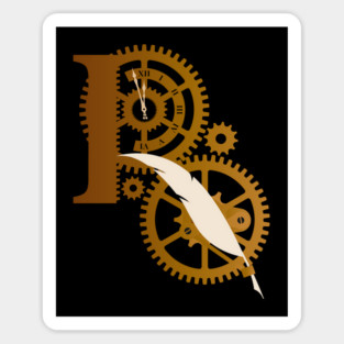 Rusty Quill Logo #2 (Dark Prints) Sticker