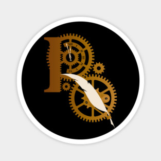 Rusty Quill Logo #2 (Dark Prints) Magnet