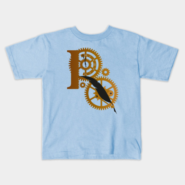 Rusty Quill Logo #2 (Light Print) Kids T-Shirt by Rusty Quill