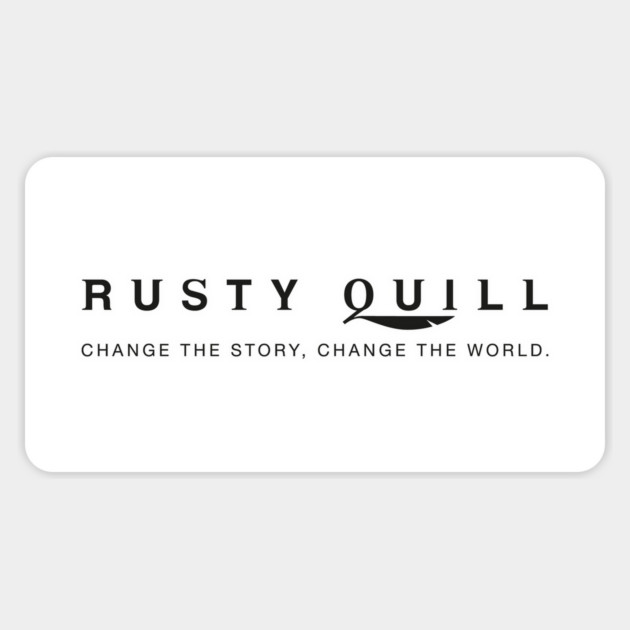 RQ Wordmark #2 (Light Print) Magnet by Rusty Quill