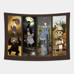 Over the Garden Wall Portraits Tapestry