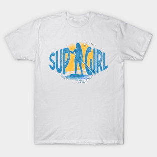 SUP Girl Standup Paddle Board Vintage Gift T-Shirt