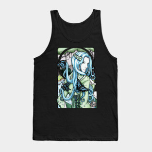 Art Nouveau Butterflies Tank Top