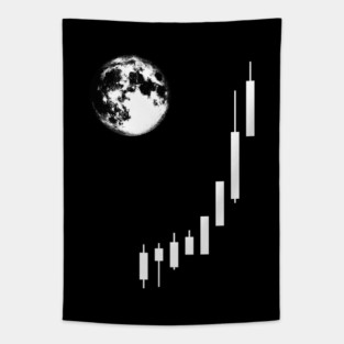 To The Moon Trading HODL Crypto Market Tapestry