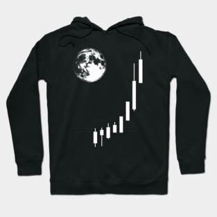 To The Moon Trading HODL Crypto Market Hoodie