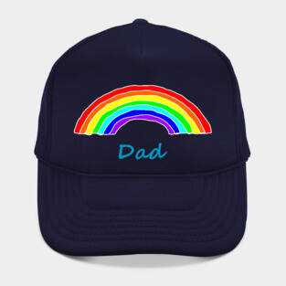 Dad Rainbow for Fathers Day Hat