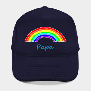 Papa Rainbow for Fathers Day Hat