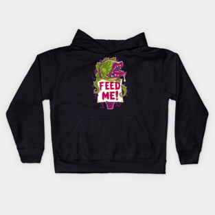 Feed Me - Creepy Cute Audrey Plant - Spooky Horror Musical Kids Hoodie