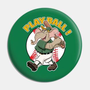 Play Ball! Athletics Baseball Mascot Stomper Pin
