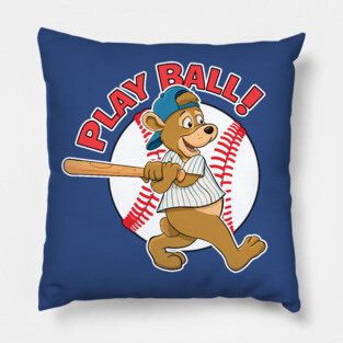 Play Ball!  Cubs Baseball Mascot Pillow