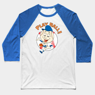 Play Ball! Mets Baseball Mascot Mr Met Baseball T-Shirt