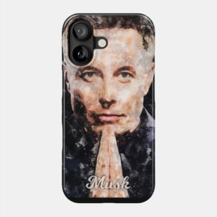 Elon Musk Watercolor Phone Case