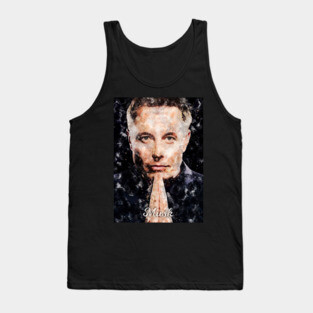 Elon Musk Watercolor Tank Top