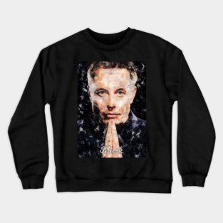 Elon Musk Watercolor Crewneck Sweatshirt