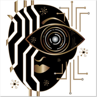 Artificial intelligence ai Posters and Art