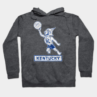 Vintage Kentucky Wildcat Basketball Logo T-Shirt distressed version Hoodie