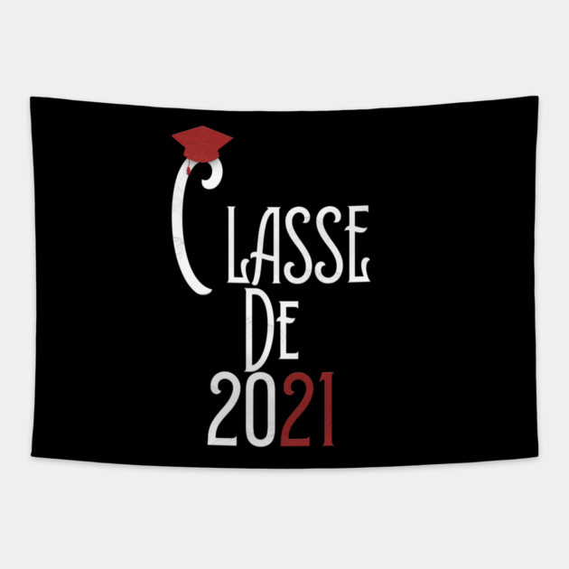 Classe de 2021 senior Tapestry by Db Printed