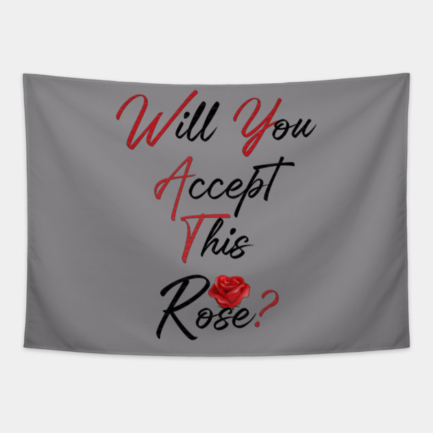 Will You Accept This Rose? Tapestry by Db Printed