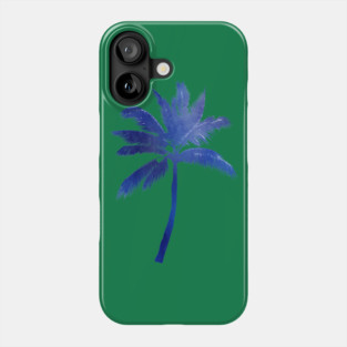 Blue Palm tree Phone Case