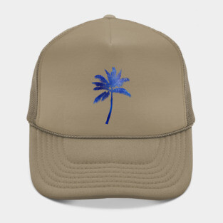 Blue Palm tree Hat