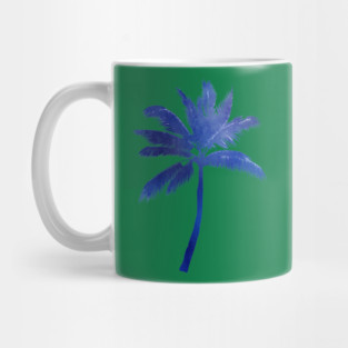 Blue Palm tree Mug