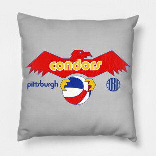 Defunct Pittsburgh Condors ABA Basketball Pillow