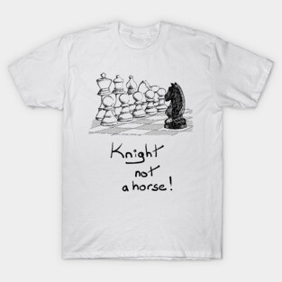 Hand drawn chess - knight T-Shirt