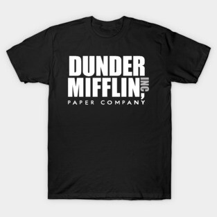 Dunder Mifflin Inc Paper Company Office Logo T-Shirt