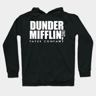Dunder Mifflin Inc Paper Company Office Logo Hoodie