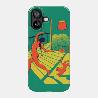 Dancing with the cat - Crazy Cat Lady Aesthetic | Catlady Phone Case