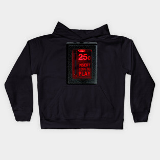 Retro Arcade )( Insert Coin To Play Kids Hoodie