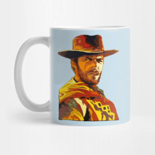 Clint Eastwood Pop Art Portrait Mug