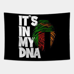 IT'S IN MY DNA Zambia Flag Men Women Kids Tapestry