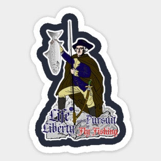George Washington Fly Fishing Sticker