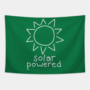 Solar Powered (white) Tapestry
