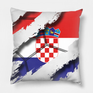 Croatia Football Pillow