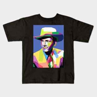 Abstract Hank Williams in WPAP Kids T-Shirt