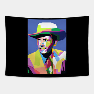 Abstract Hank Williams in WPAP Tapestry
