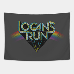 Logan's Run Logo (aged and weathered) Tapestry