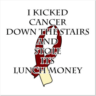 Cancer Bully (Burgundy & Cream) Posters and Art