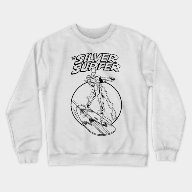 silver surfer Silver Surfer Crewneck Sweatshirt TeePublic
