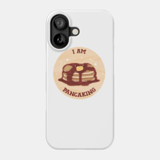 pancake! on the table (i am panicking!!!) Phone Case