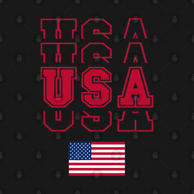 Usa flag 4th of july by Tshirtiz