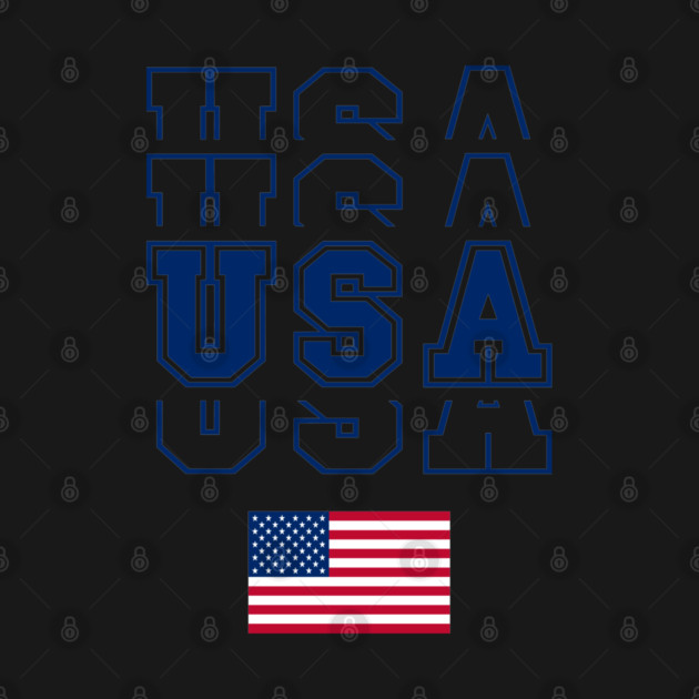 Usa flag 4th of july by Tshirtiz