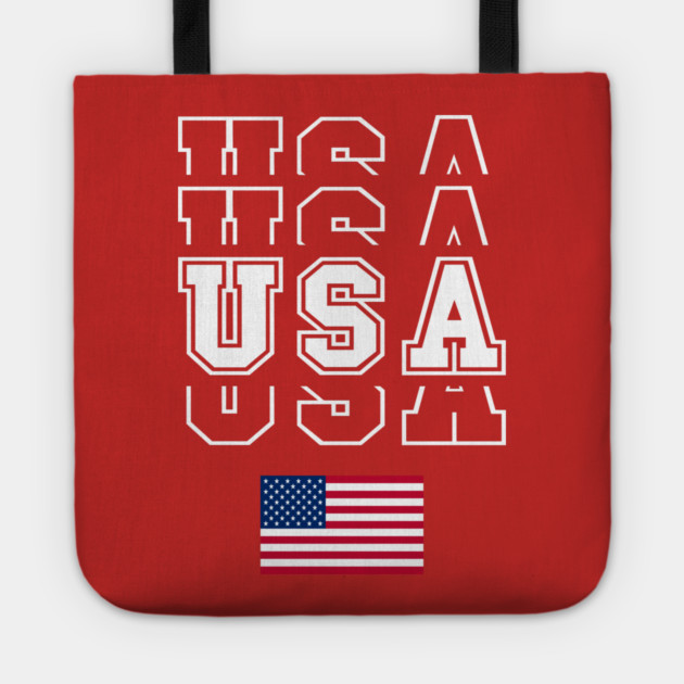 Usa flag 4th of july Tote by Tshirtiz