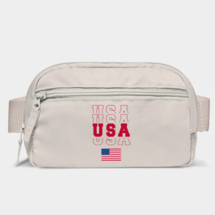 4th of July Patriotic American Flag usa vintage letter print Bag